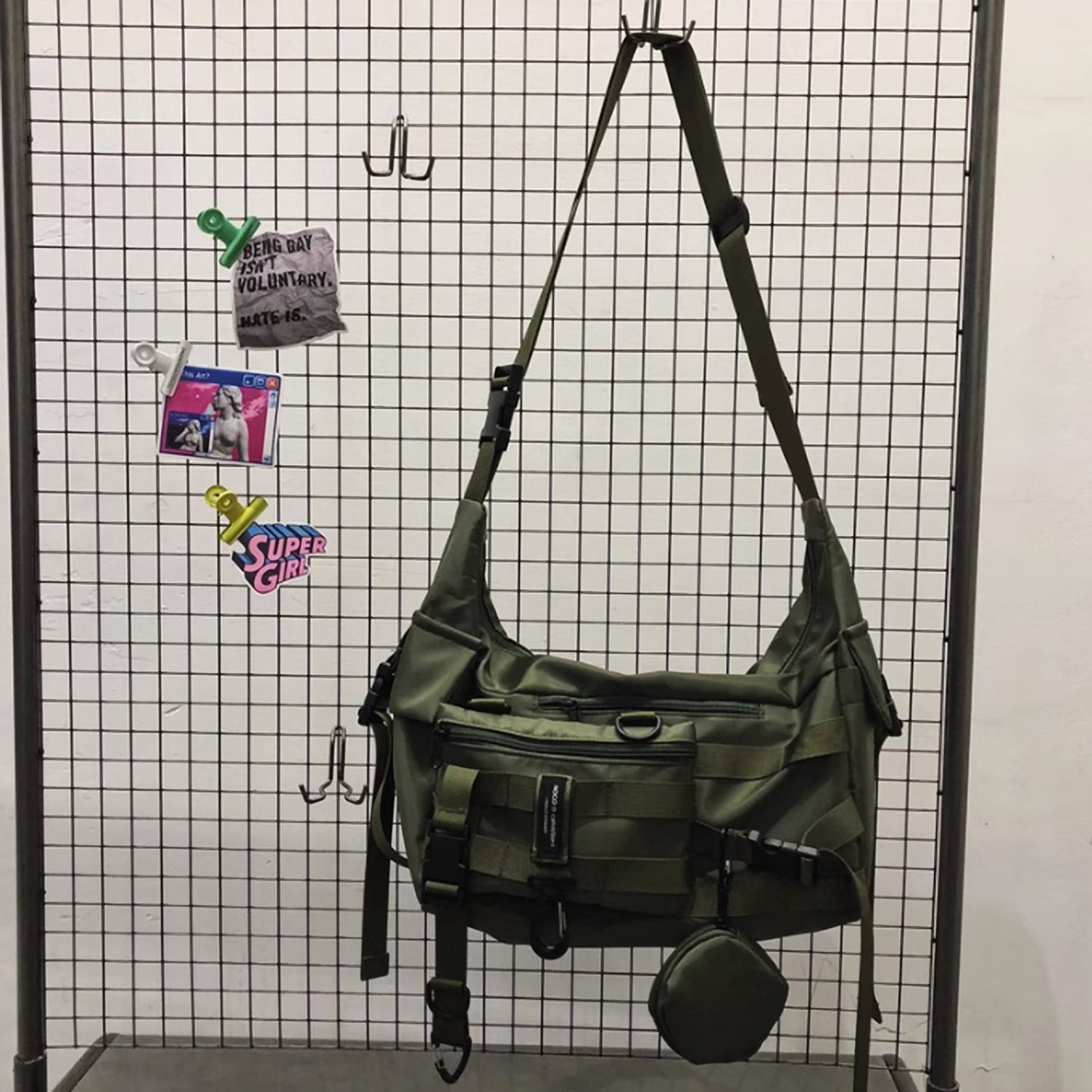 Multifunctional messenger shoulder bag HL2525