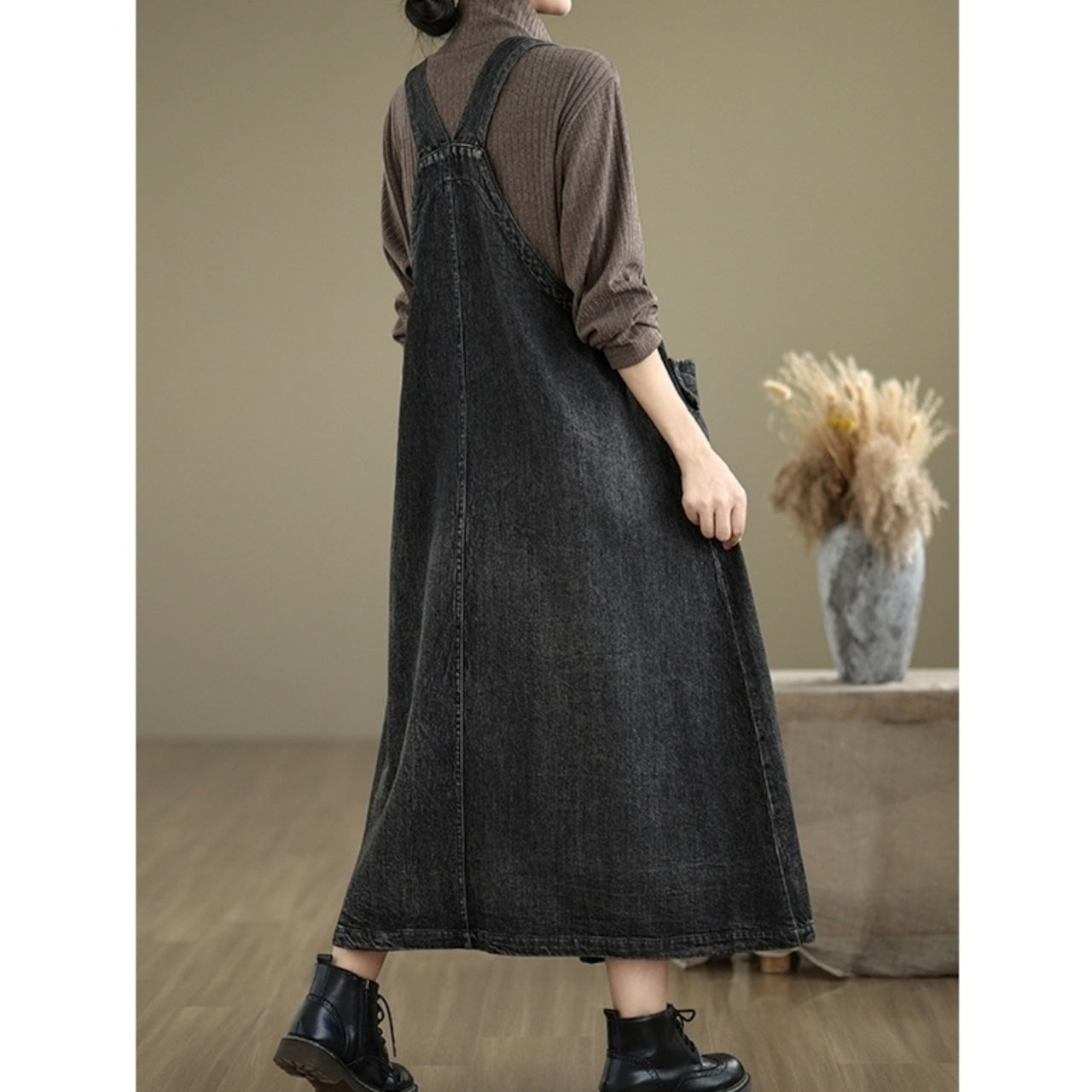 Denim jumper skirt  D0069