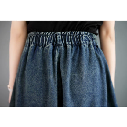 Denim balloon skirt D0072