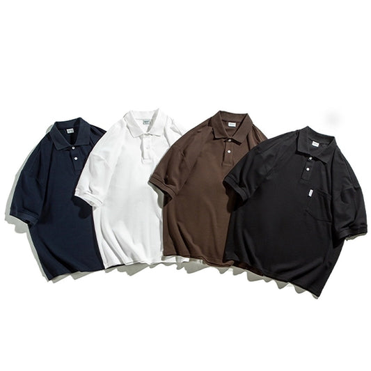 Half sleeve loose polo shirt HL1699