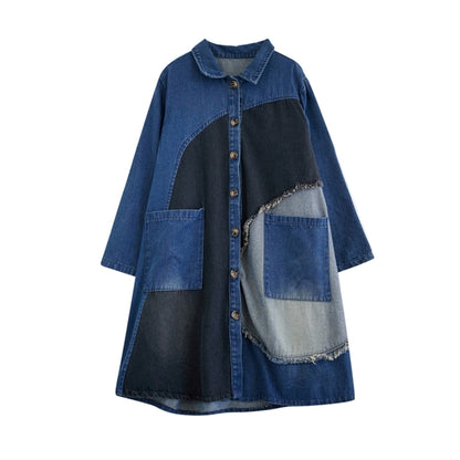 Unique denim coat D0090