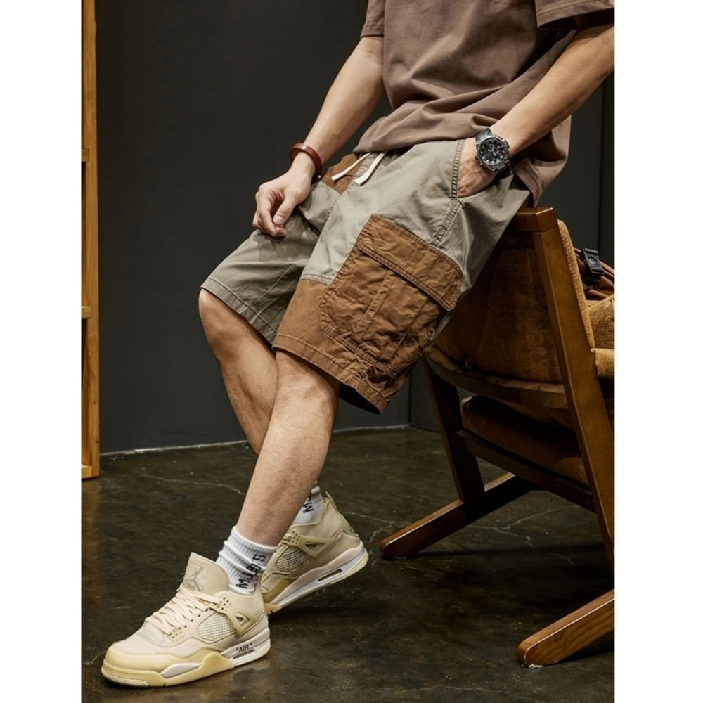 Contrast color work shorts HL2561