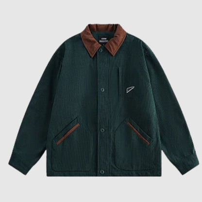 Contrast color lapel jacket HL1895