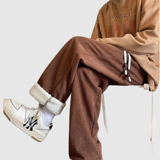 Brushed lining corduroy pants HL1921