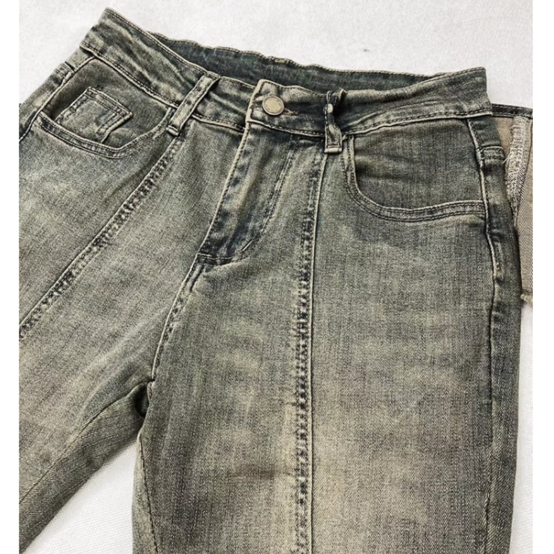 Slim fit flare denim jeans E7011