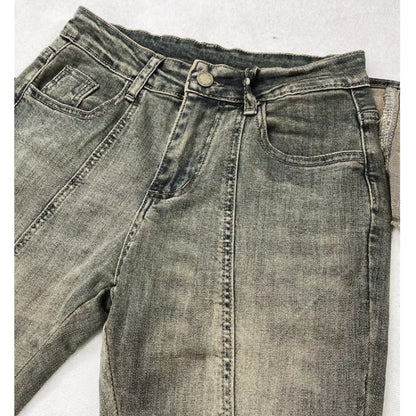 Slim fit flare denim jeans E7011