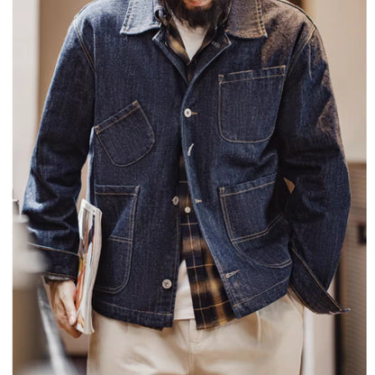 Multi pocket denim jacket D0137