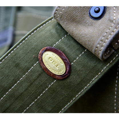 Patchwork Denim Messenger Bag D0033