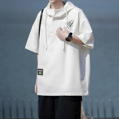 Pullover short sleeve hoodie HL2558