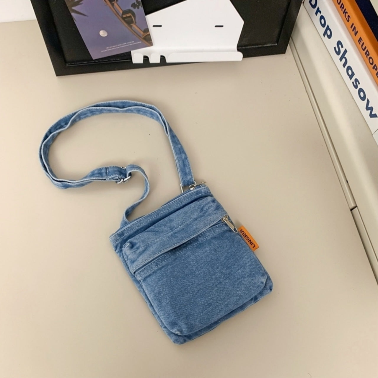 Denim Mini Shoulder Bag D0038