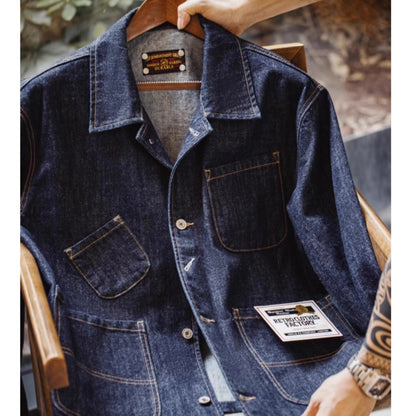 Multi pocket denim jacket D0137
