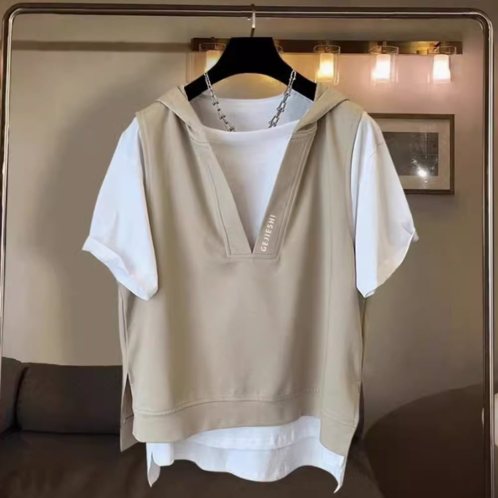 Fake Layered Hoodie HL2476