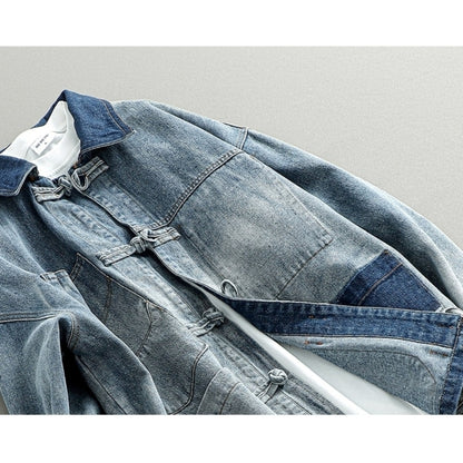 washed denim jacket D0060