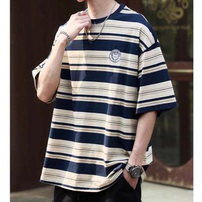 Mixed border T-shirt HL2579