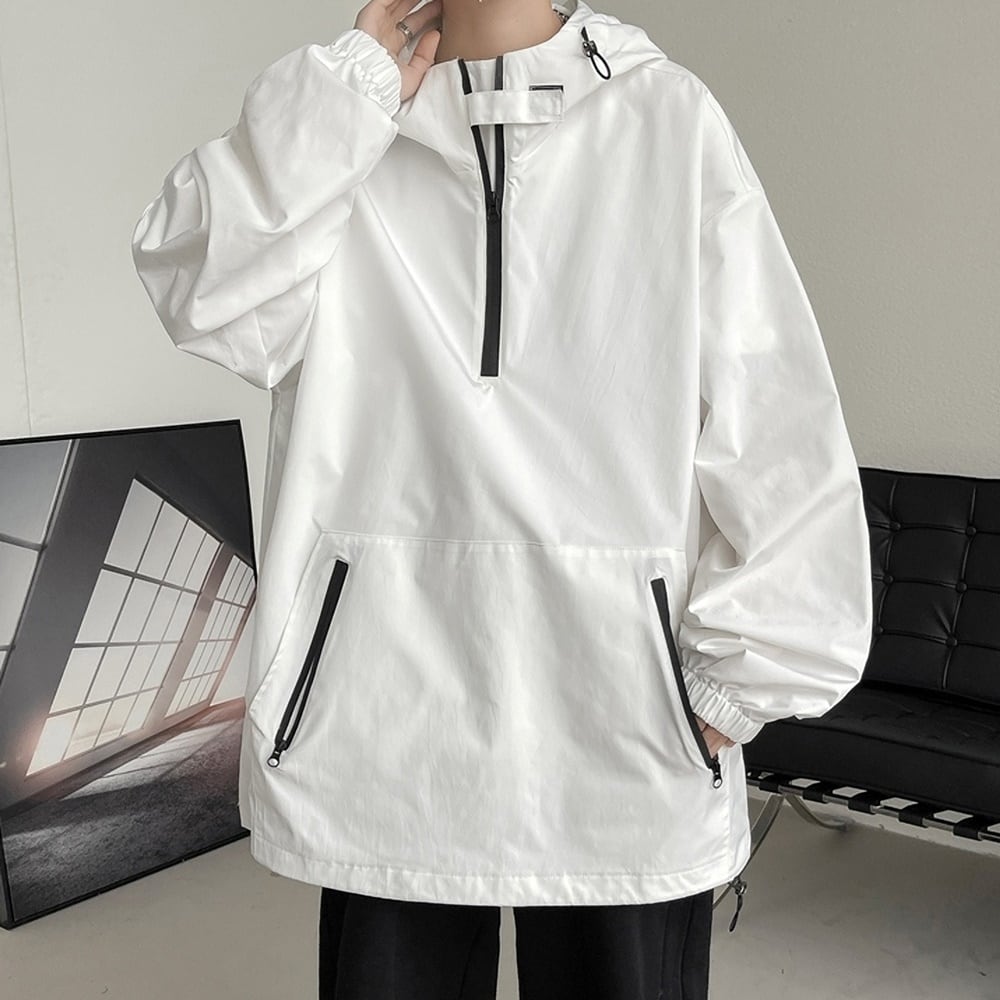 Big size anorak hoodie jacket HL2291