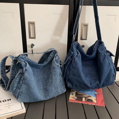 Denim messenger bag HL2614