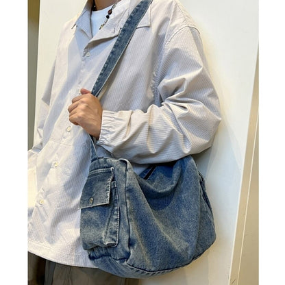Denim messenger bag HL2614