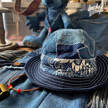 Handmade denim hat HL2549
