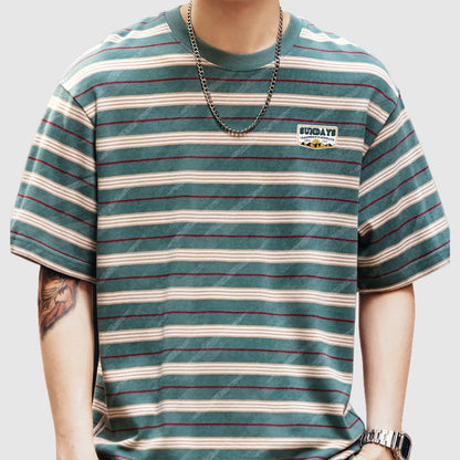 Crew neck striped T-shirt HL2576