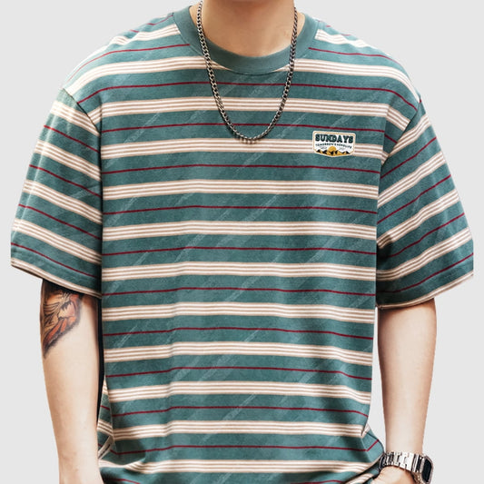 Crew neck striped T-shirt HL2576