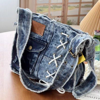 Messenger Denim Bag D0029