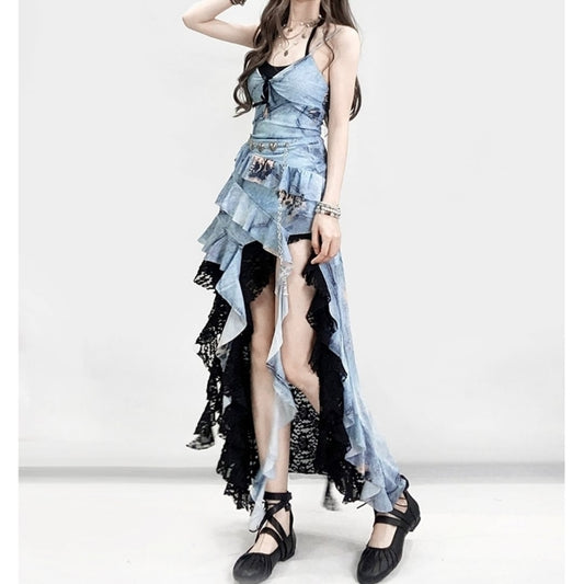 Layered one piece E7001