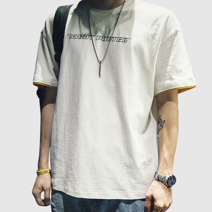 Layered casual T-shirt HL1730