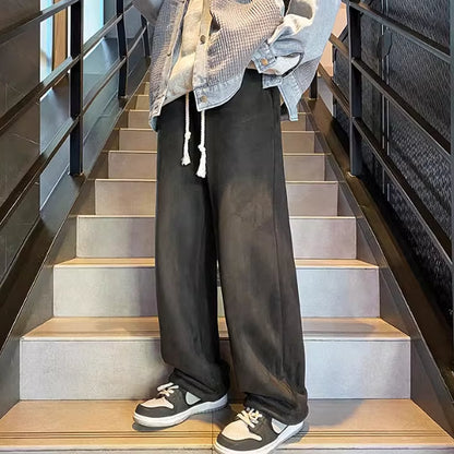 Boa lining loose casual pants HL1925