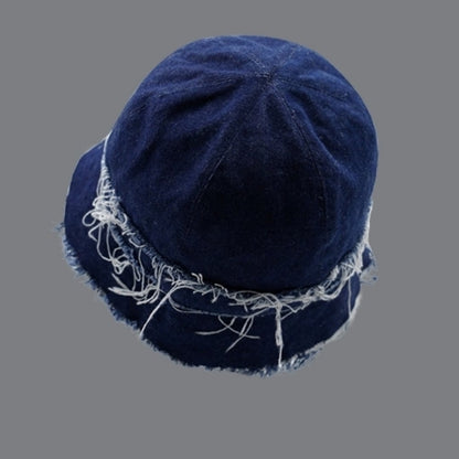 Patchwork denim bucket hat D0002