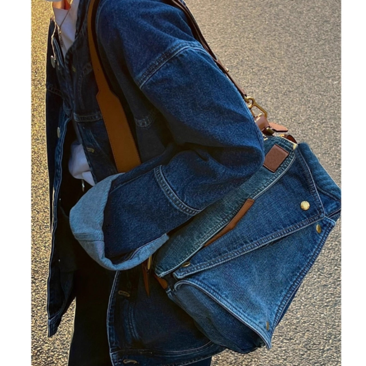 Denim Shoulder Bag D0034