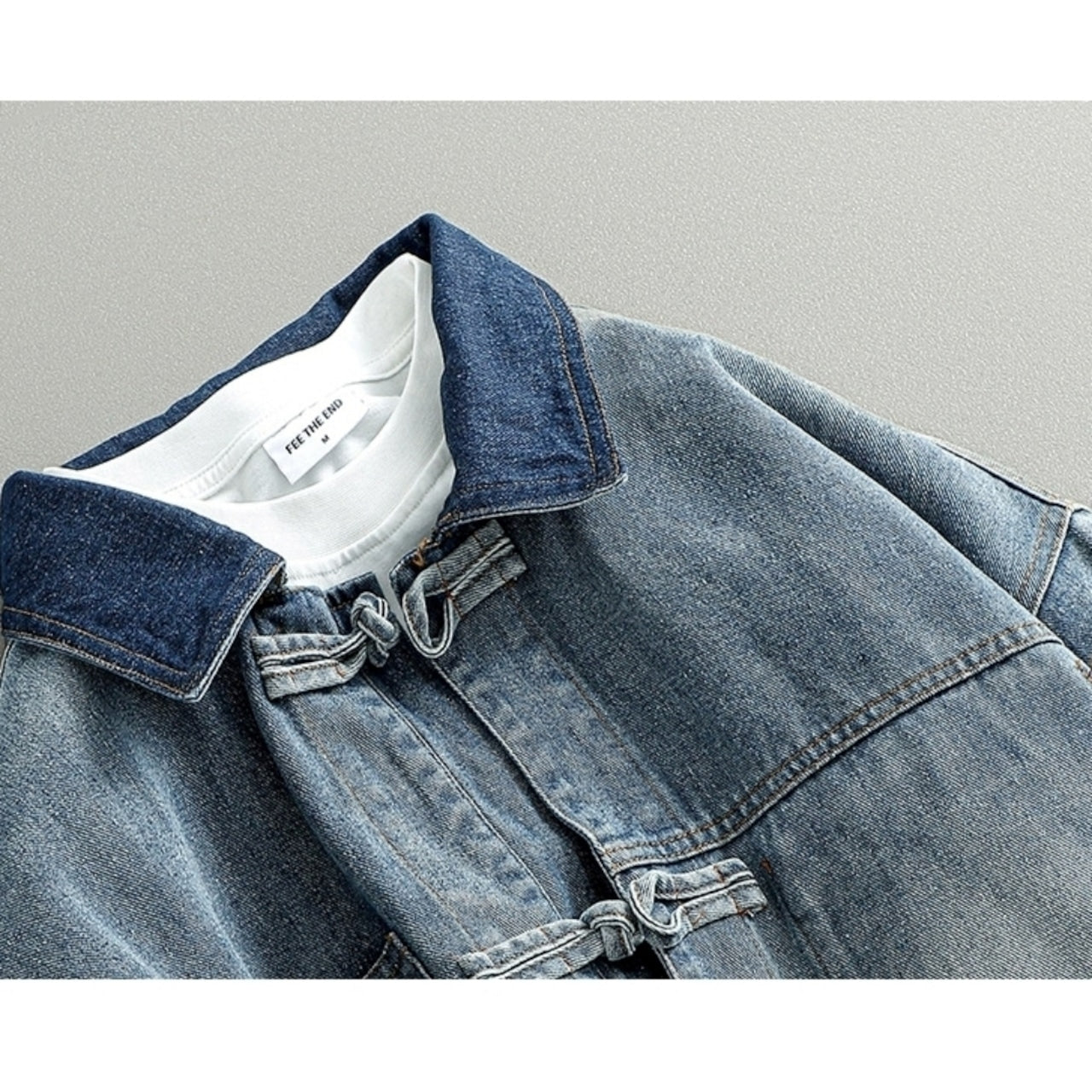 washed denim jacket D0060