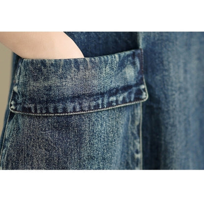 Denim jumper skirt  D0069