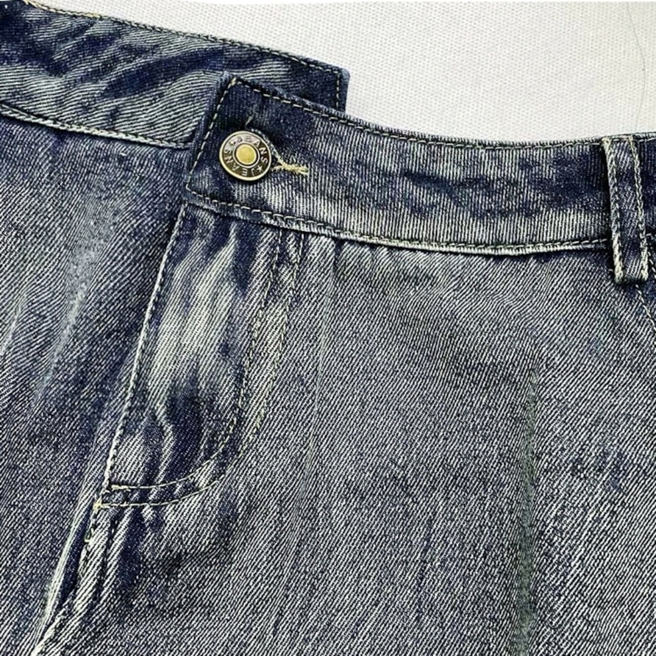 Irregular Hem Denim Skirt D0057