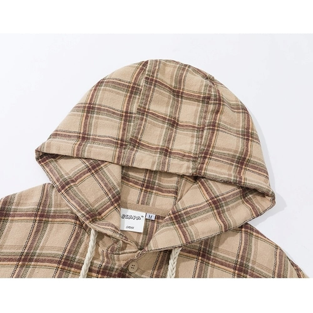 Hooded check shirt HL2420