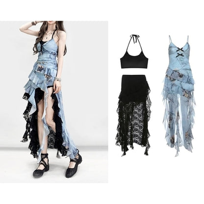 Layered one piece E7001