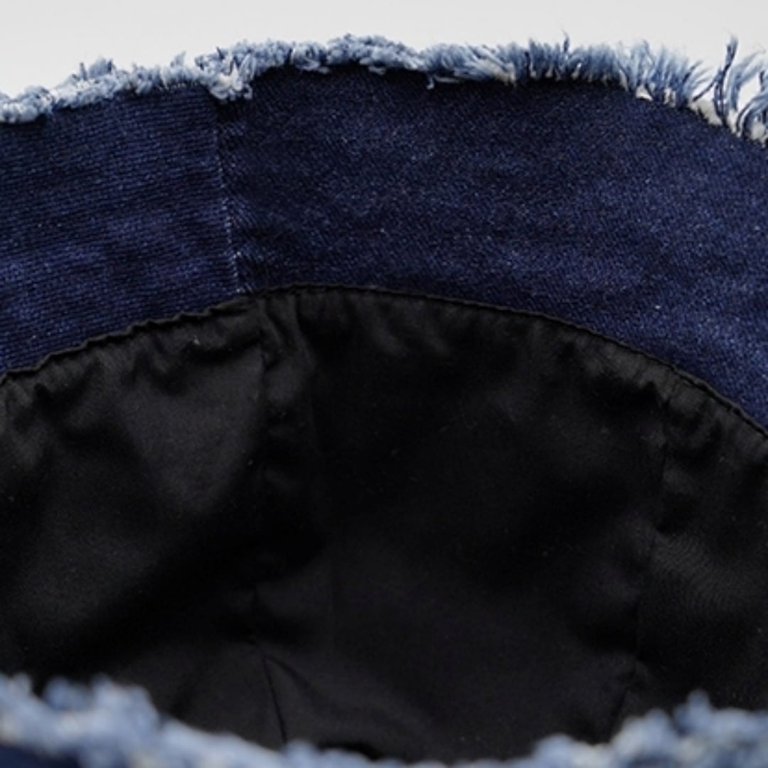 Patchwork denim bucket hat D0002