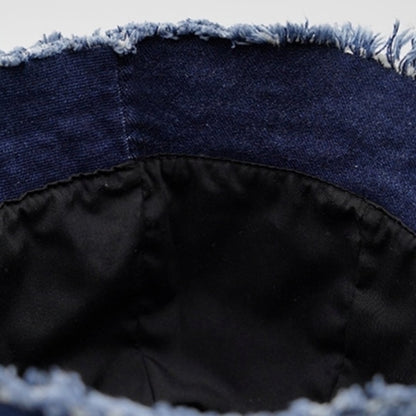 Patchwork denim bucket hat D0002