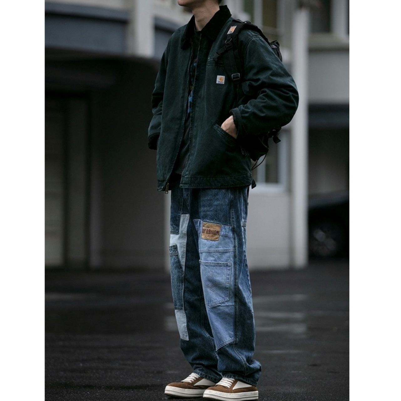 Docking design denim jeans D0091