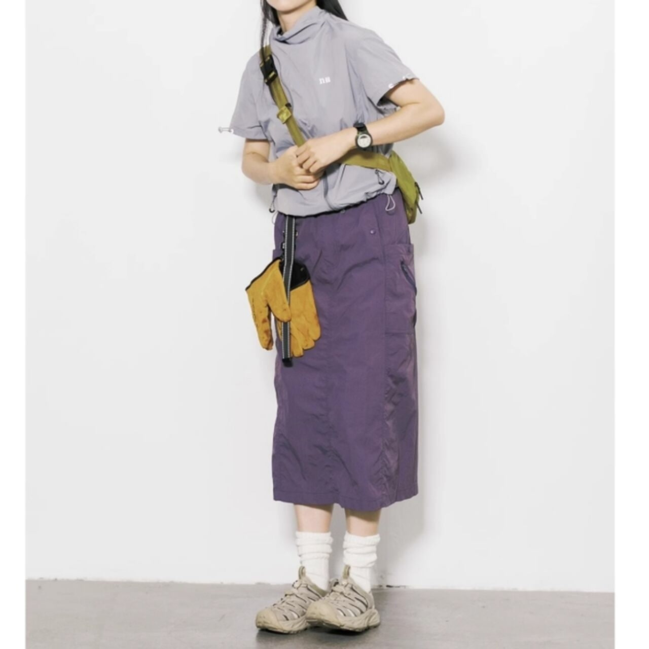 Short sleeve anorak jacket HL2531