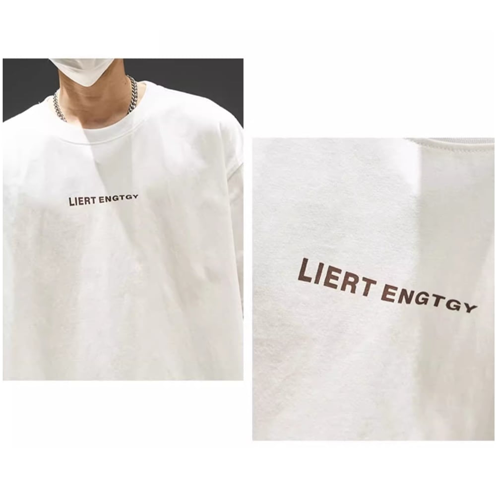 Round neck loose T-shirt HL2457