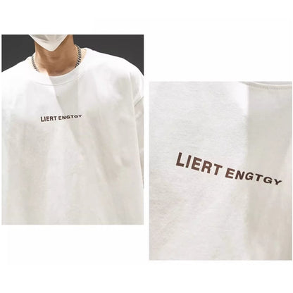 Round neck loose T-shirt HL2457