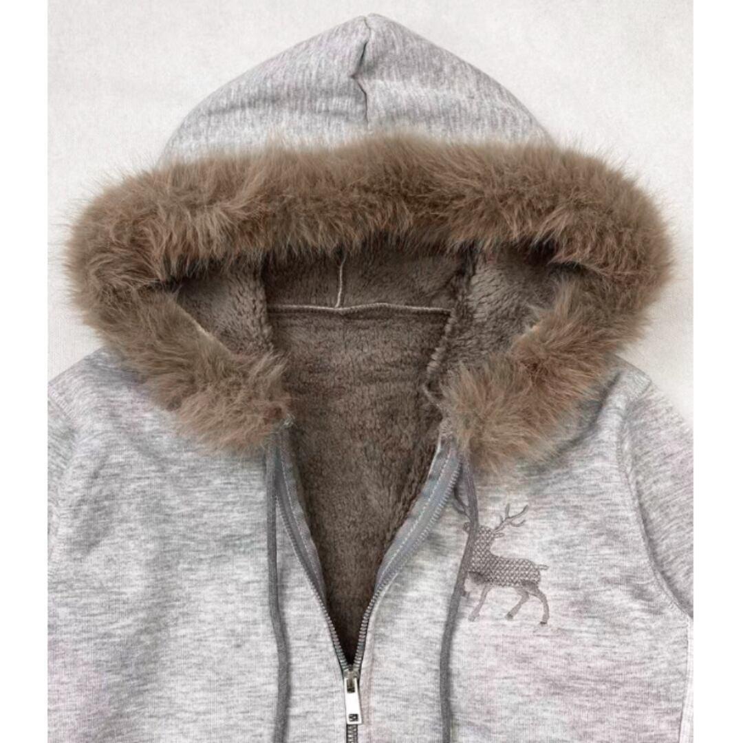 Fleece-lined hoodie E7040