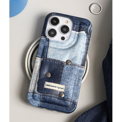 Patchwork Denim Pattern iPhone case D0012