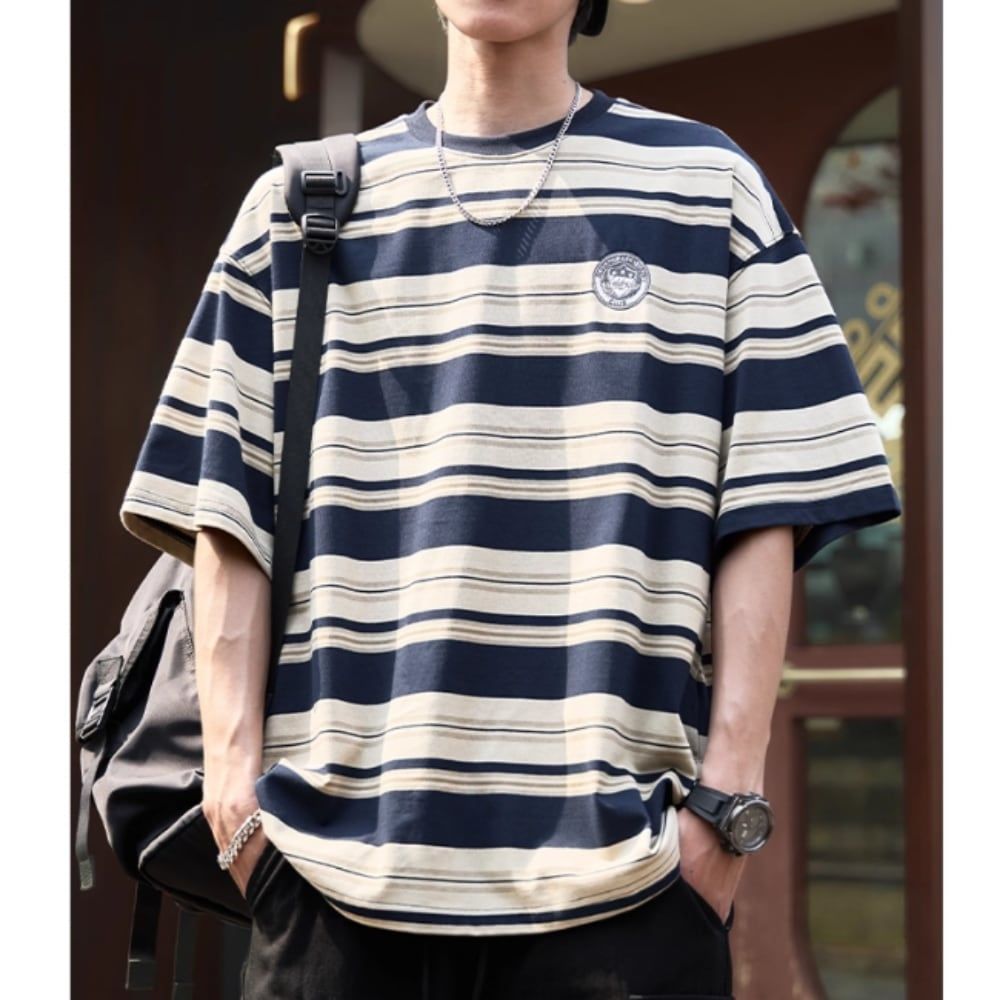 Mixed border T-shirt HL2579