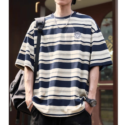 Mixed border T-shirt HL2579