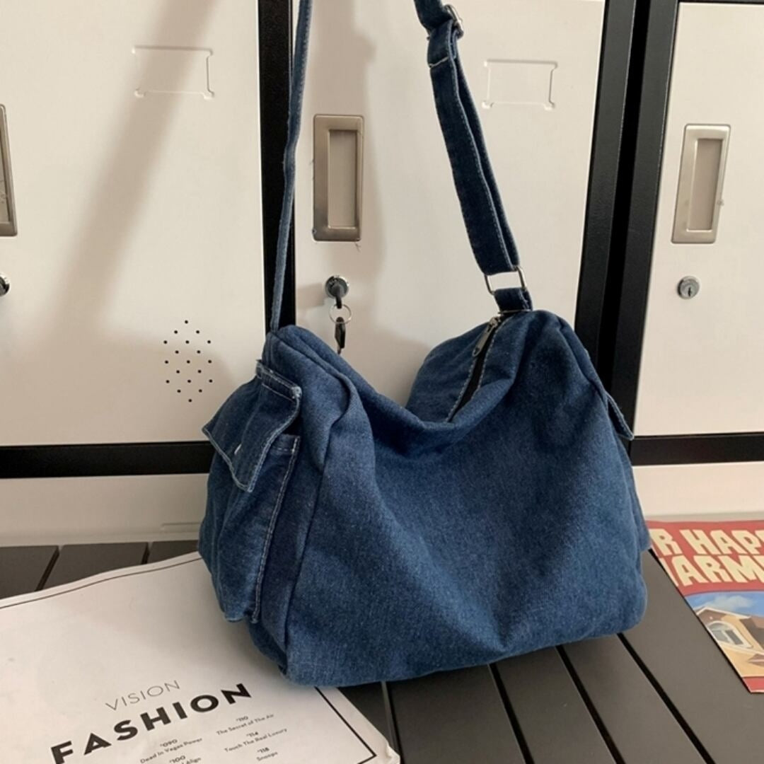 Denim messenger bag HL2614