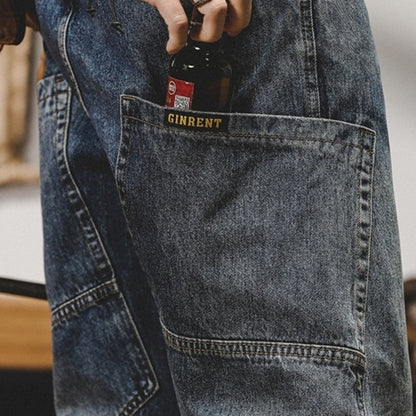 Loose Straight Denim Jeans D0006