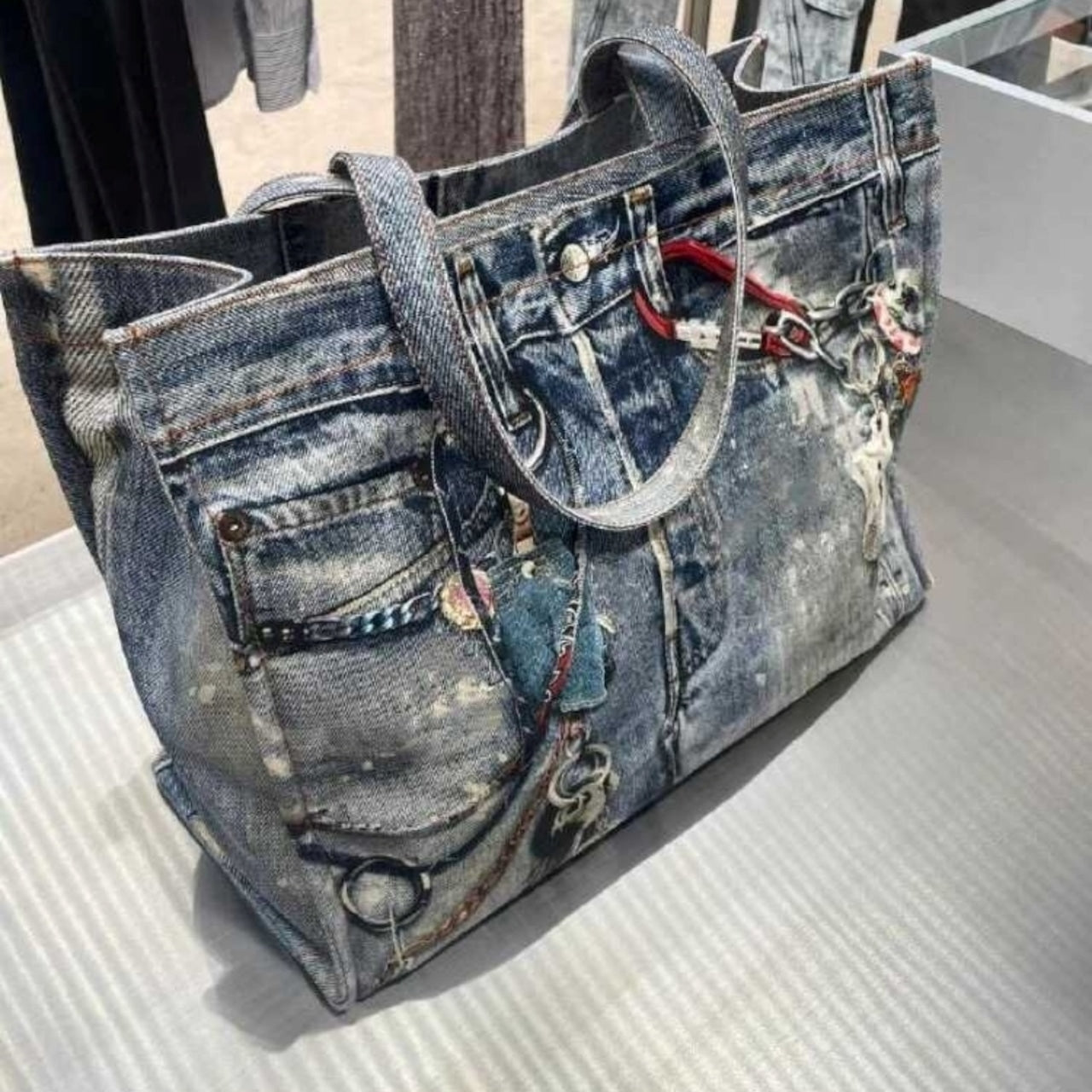 Denim Tote Bag D0030
