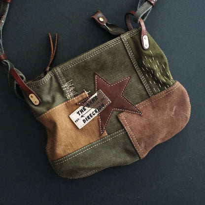 Star Motif Shoulder Bag D0037