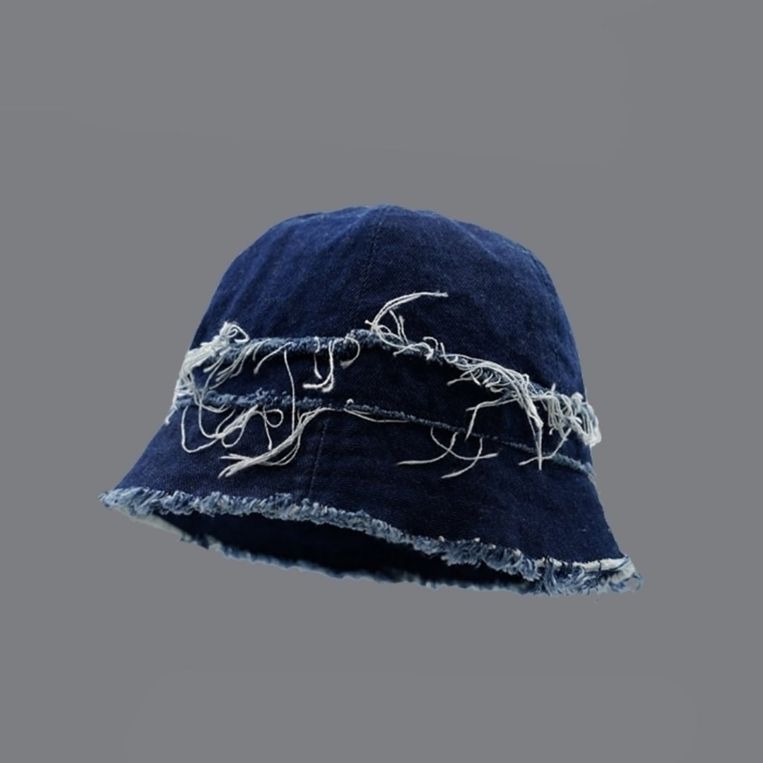 Patchwork denim bucket hat D0002